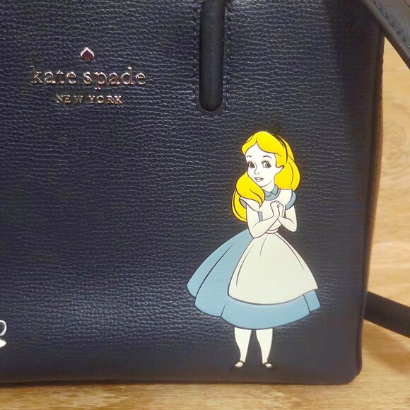 Disney x Kate Spade New York Alice in Wonderland Shopper Crossbody Purse  Bag - Picture 9 of 12